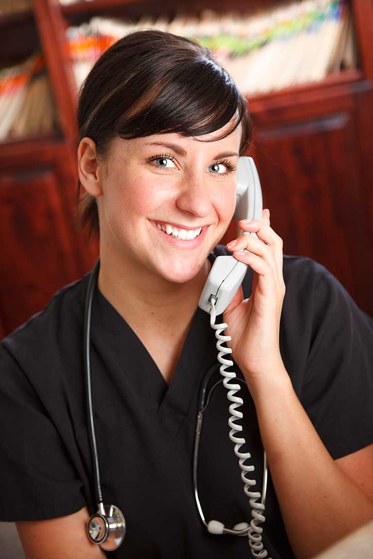 Nurse on Phone